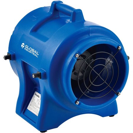 Global Industrial 8 Confined Space Vent Fan, Rotomold Plastic, 1/3HP, 1000 CFM, Blue 293034
